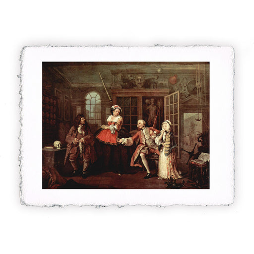 Stampa di William Hogarth - Visita del medico ciarlatano - 1743-1745