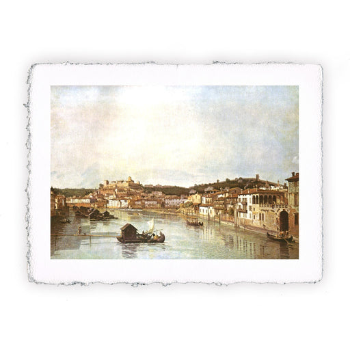 Stampa di Bernardo Bellotto - Veduta di Verona - 1746