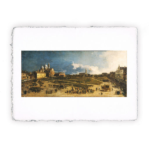 Stampa di Canaletto - Padova, il Prà della Valle - 1741-1746