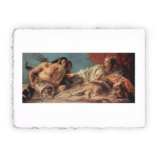 Stampa di Giambattista Tiepolo - Nettuno offre doni a Venezia - 1748-1750