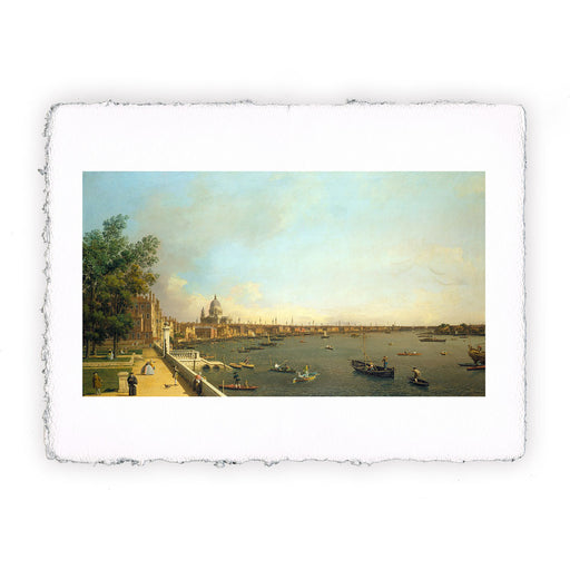 Stampa di Canaletto Londra, il Tamigi da Somerset House Terrace verso la City I