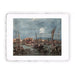 Stampa di Francesco Guardi - Il molo e la riva degli Schiavoni dal bacino di San Marco 1760