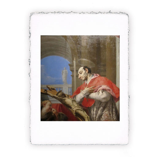 Stampa di Giambattista Tiepolo - San Carlo Borromeo - 1767-1769