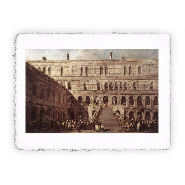 Stampa di Francesco Guardi - L'incoronazione del Doge - 1766-1770
