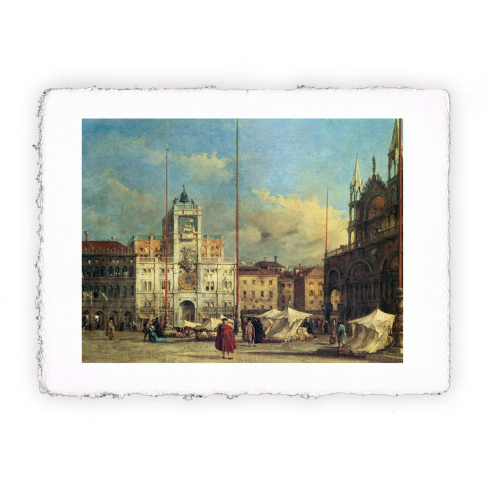Stampa di Francesco Guardi - Piazza San Marco II - 1770