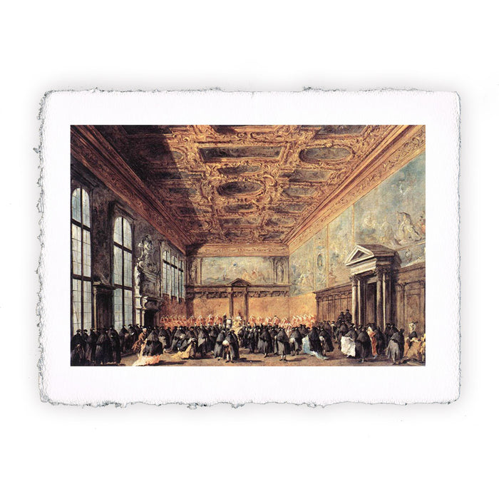 Stampa di Francesco Guardi - Udienza concessa dal Doge - 1766-1770