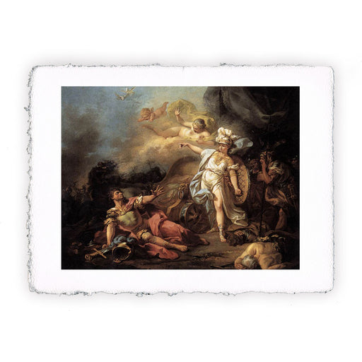 Stampa di Jacques Louis David - La lotta tra Marte e Minerva - 1771