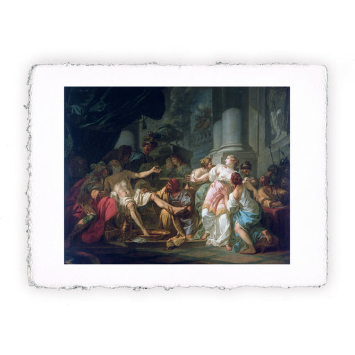 Stampa di Jacques Louis David - La morte di Seneca - 1773