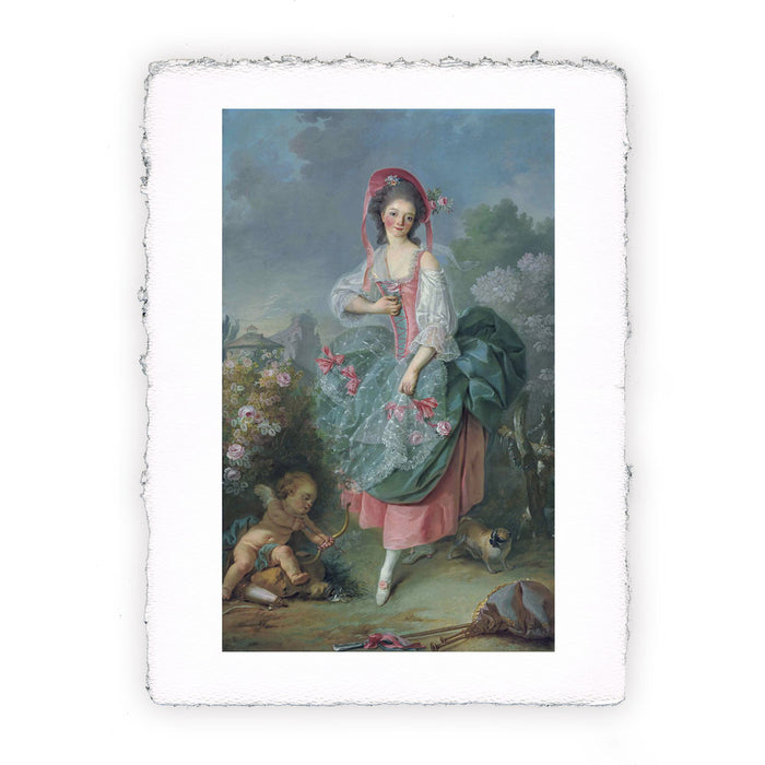 Stampa di Jacques Louis David - Mademoiselle Guimard come Tersicore - 1773