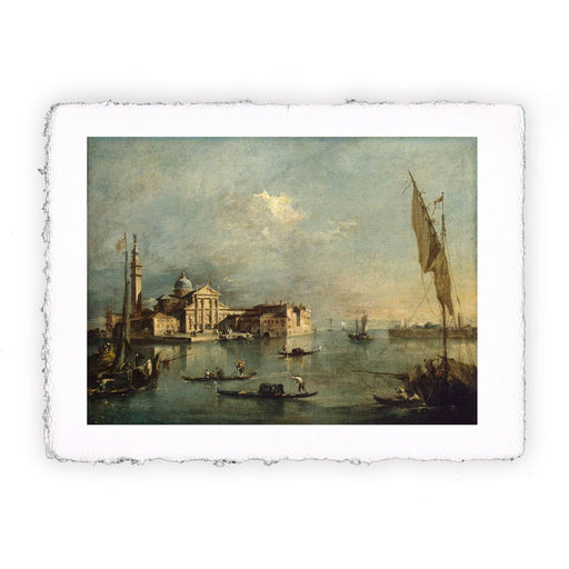 Stampa di Francesco Guardi - Veduta dell'isola di San Giorgio Maggiore - 1775