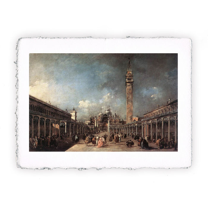 Stampa di Francesco Guardi - Piazza San Marco III - 1777