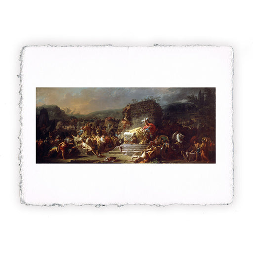 Stampa di Jacques Louis David - Il funerale di Patroclo - 1778