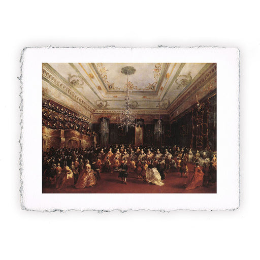 Stampa di Francesco Guardi - Concerto per signore alla Filarmonica Hall - 1780