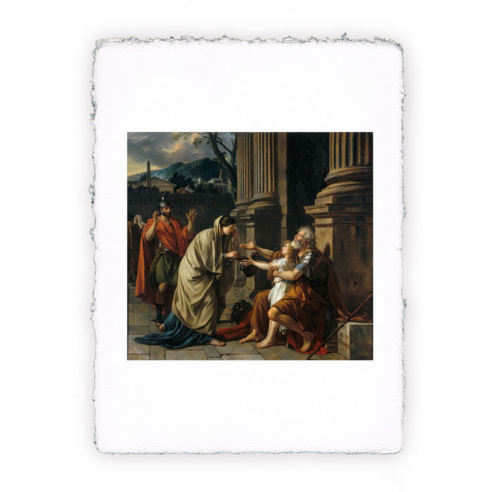 Stampa di Jean-Louis David - Belisario che chiede l'elemosina - 1781