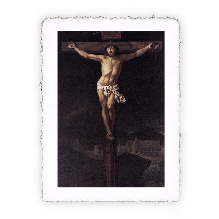 Stampa di Jacques Louis David - Cristo sulla croce - 1782