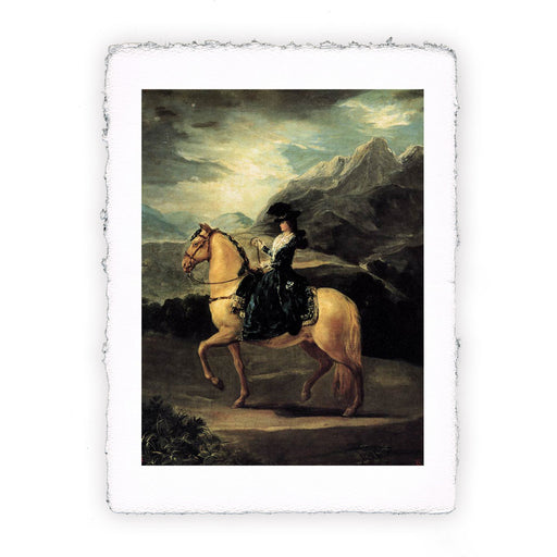 Stampa di Francisco Goya - Ritratto di Maria Teresa de Vallabriga a cavallo - 1783