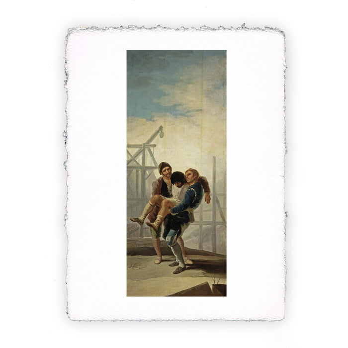 Stampa di Francisco Goya - Il muratore ferito - 1786-1787