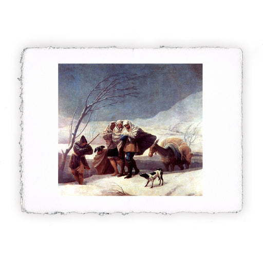 Stampa di Francisco Goya - La tormenta di neve (inverno) - 1786-1787