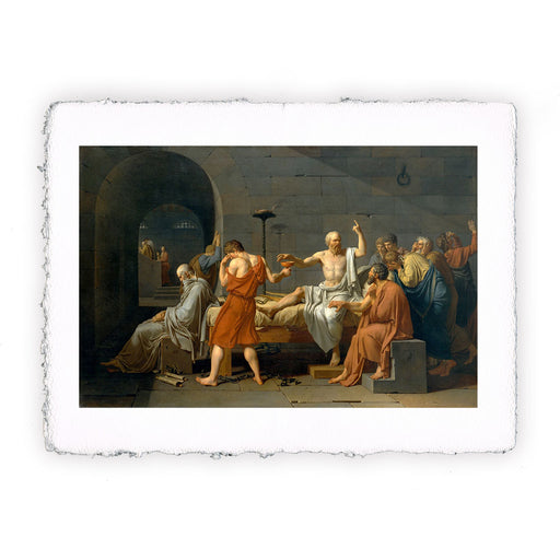 Stampa di Jacques Louis David - La morte di Socrate - 1787