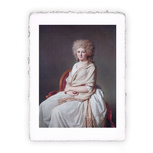 Stampa di Jacques Louis David - Ritratto di Anne-Marie Louise Thélusson, Contessa di Sorcy - 1790