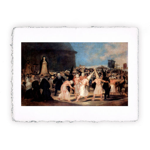 Stampa di Francisco Goya - La processione dei flagellanti - 1793