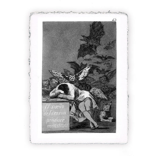 Stampa di Francisco Goya - Il sonno della ragione produce mostri - 1799