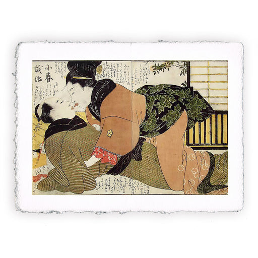 Stampa di Kitagawa Utamaro - Il bacio - 1803