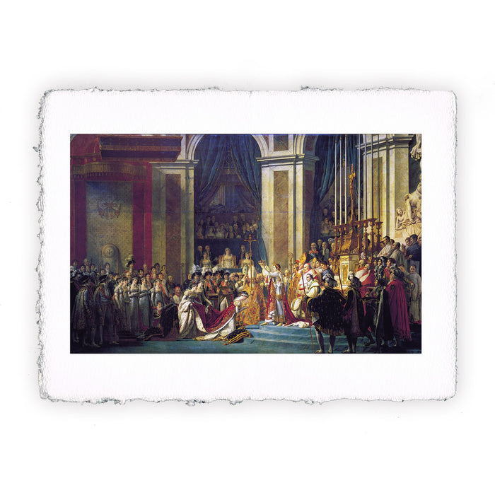 Stampa di Jean-Louis David - Consacrazione dell'imperatore Napoleone - 1807