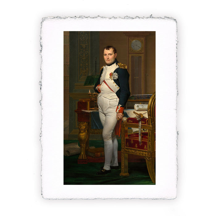 Stampa di Jacques Louis David - Napoleone Bonaparte nel suo studio a Tuileries - 1812