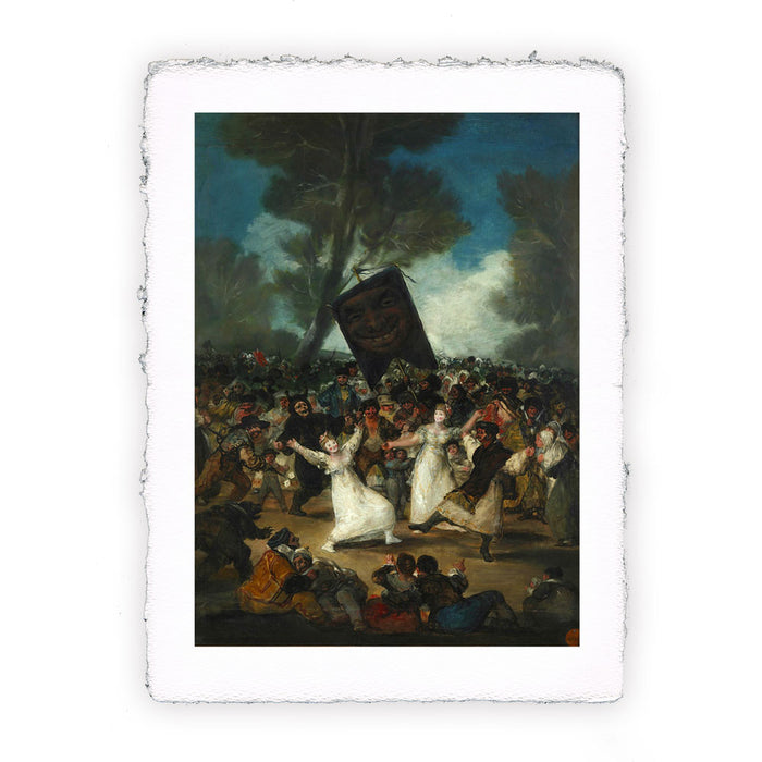 Stampa di Francisco Goya - La sepoltura della Sardina (Mercoledì delle ceneri) - 1812-1814