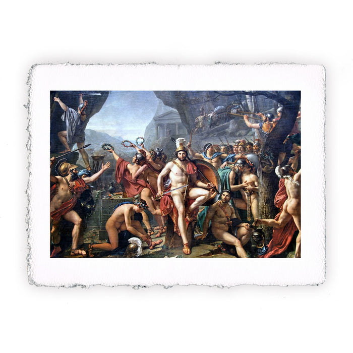 Stampa di Jacques Louis David - Leonida alle Termopili - 1814
