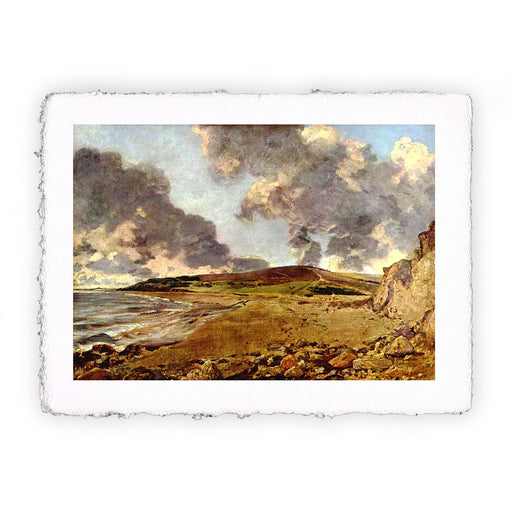 Stampa di John Constable - La Baia di Weymouth con la collina di Jordan - 1816