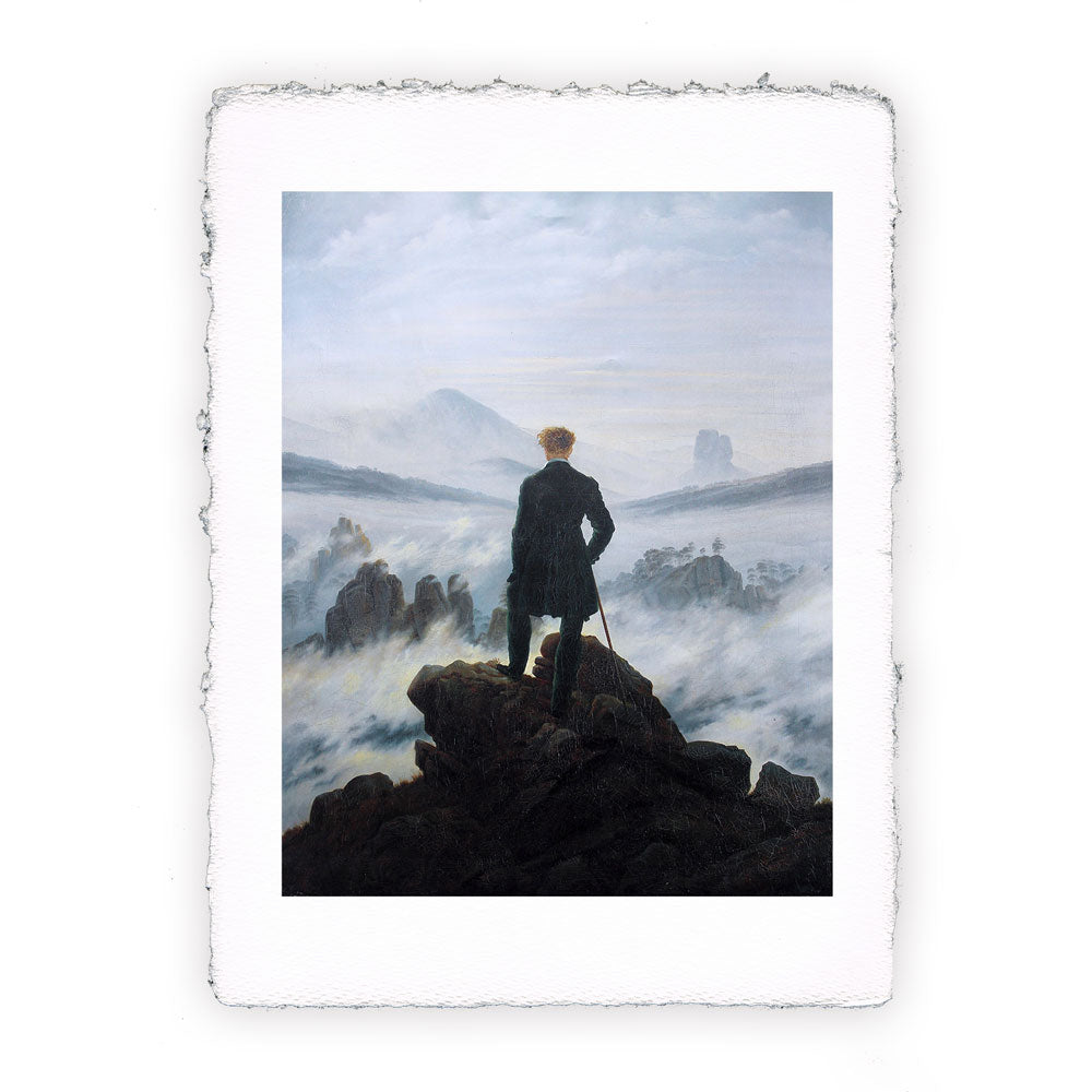 Stampa Caspar D. Friedrich Il Viandante sul mare di nebbia — Pitteikon