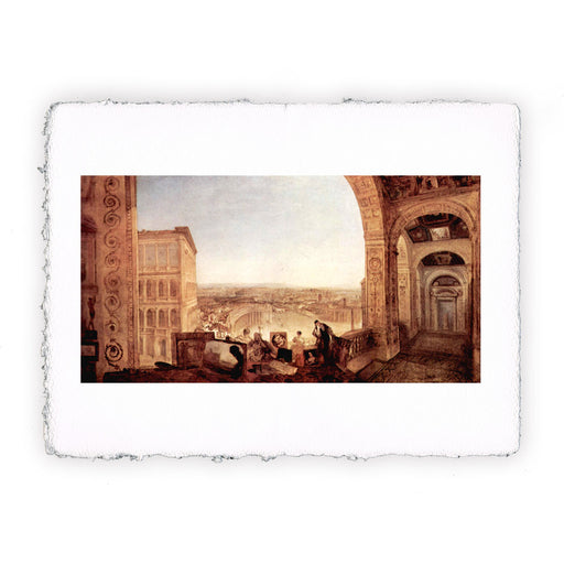 Stampa di William Turner - Roma vista dal Vaticano - 1820