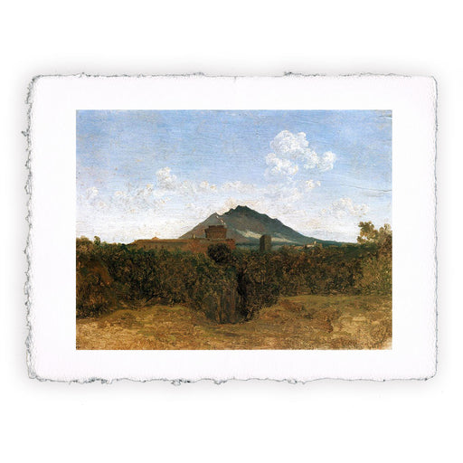 Stampa di Camille Corot - Civita Castellana e Monte Soratte - 1826