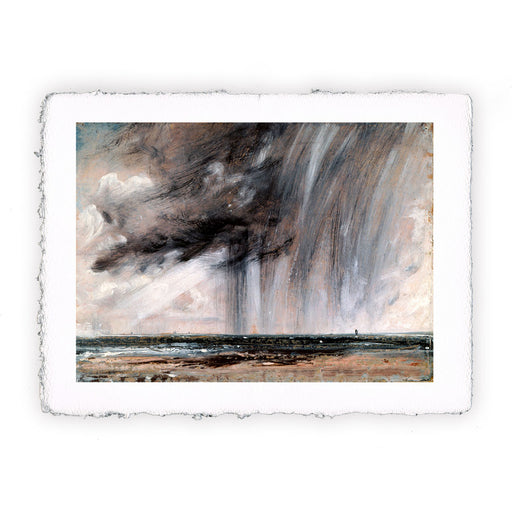 Stampa di John Constable - Studio di paesaggio marino con nuvola di pioggia - 1827