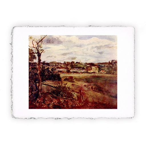 Stampa di John Constable - Veduta di Highgate da Hampstead Heath - 1834
