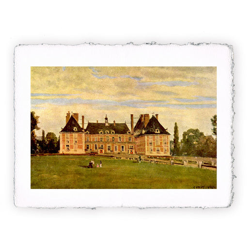 Stampa di Camille Corot - Château de Rosny - 1840