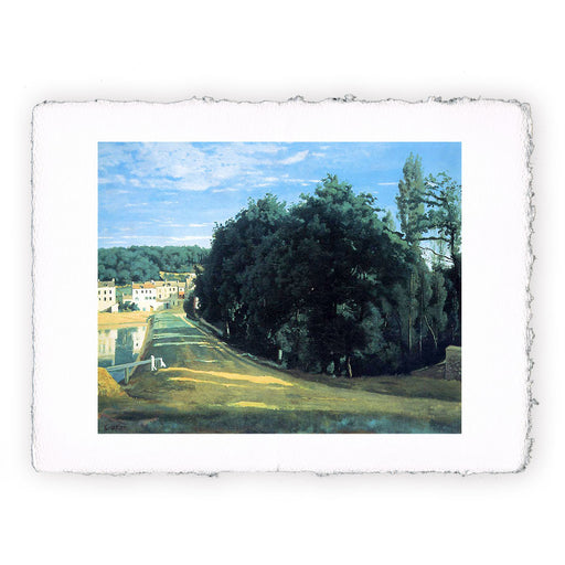 Stampa di Camille Corot - Ville d'Avray. Il sentiero di Corot - 1840