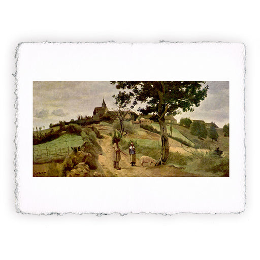 Stampa di Camille Corot - Saint Andre en Morvan - 1842
