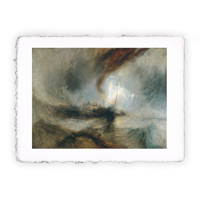 Stampa di William Turner - Tempesta di neve o Piroscafo al largo di Harbour's Mouth - 1842