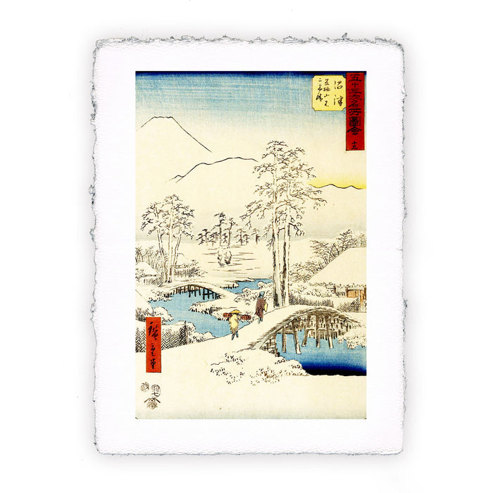 Stampa di Utogawa Hiroshige - Monte Fuji e Mr. Ashigara da Numazu - 1842