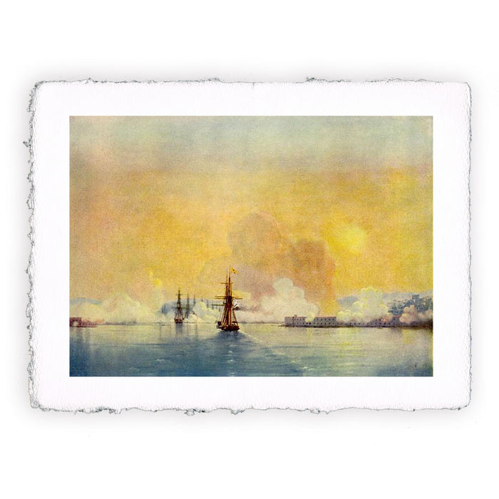 Stampa di Ivan Aivazovsky - Arrivo alla Baia di Sebastopoli - 1852