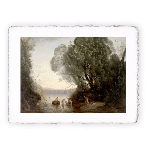 Stampa di Camille Corot - Il bagno di Diana - 1855