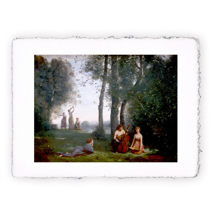 Stampa di Camille Corot - Concerto campestre - 1857