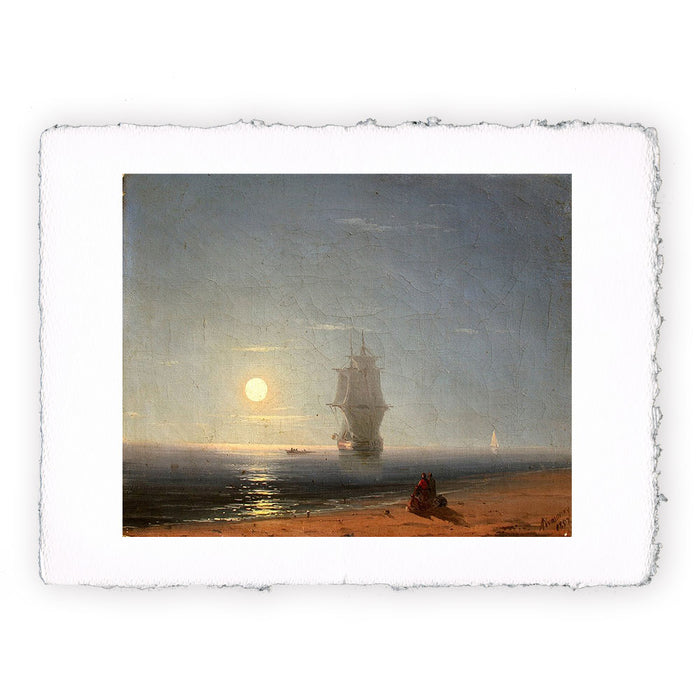 Stampa di Ivan Aivazovsky - Notte lunare - 1857