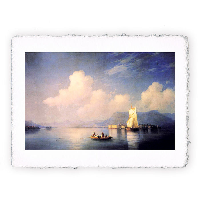 Stampa di Ivan Aivazovsky - Lago Maggiore alla sera - 1858