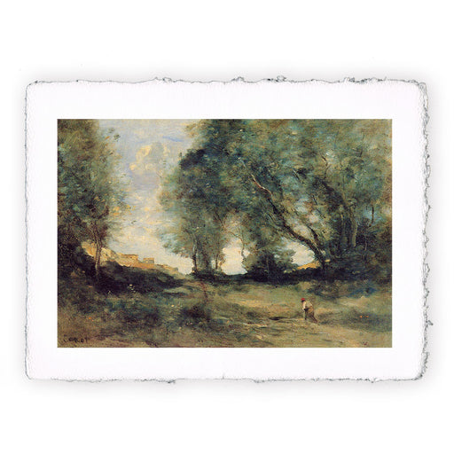 Stampa di Camille Corot - Paesaggio I - 1860