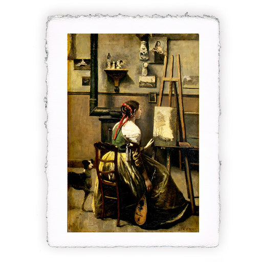 Stampa di Camille Corot - Lo studio dell'artista - 1868