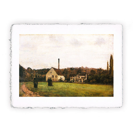 Stampa di Camille Pissarro - La piccola fabbrica - 1868